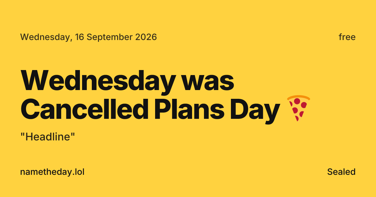 I built a website where the highest bidder names a calendar day